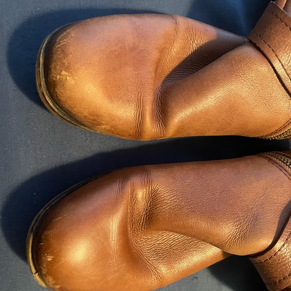 Nine West American Heritage Collection Sassy Fran Cognac Brown Riding Boots 8 - Picture 2 of 4